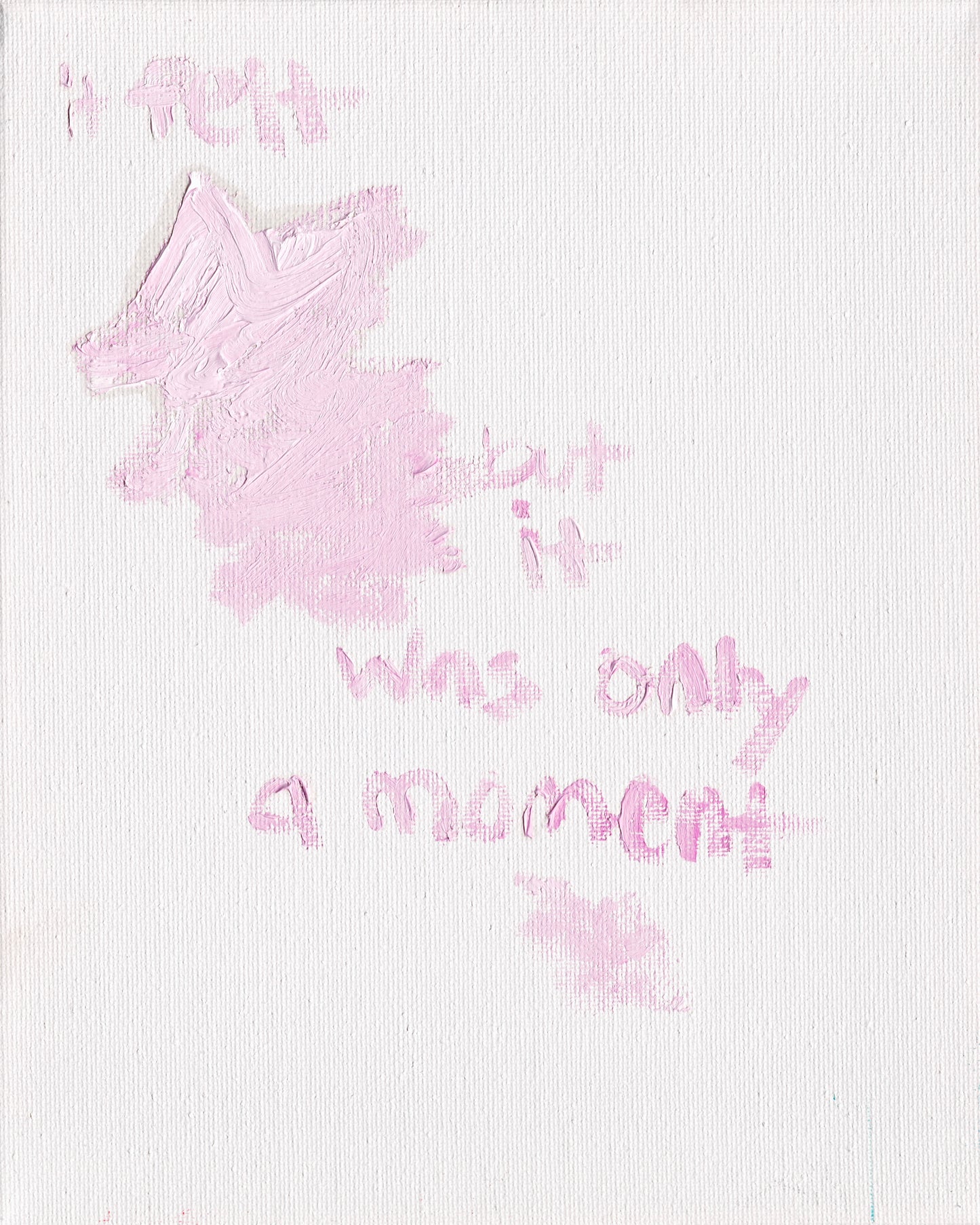 "it was only a moment"